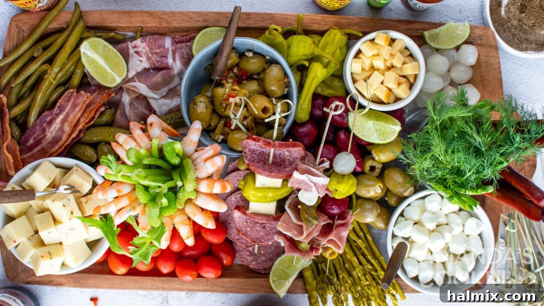 Say Her Name 3 charcuterie board loaded with Bloody Mary toppings