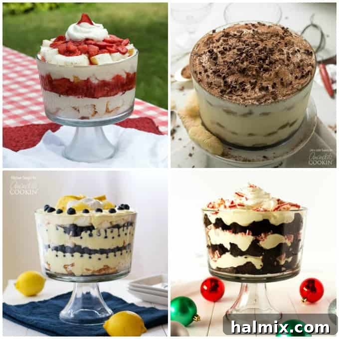 Trifle Recipes Collage
