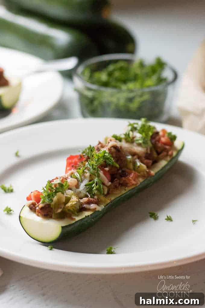 stuffed zucchini boats