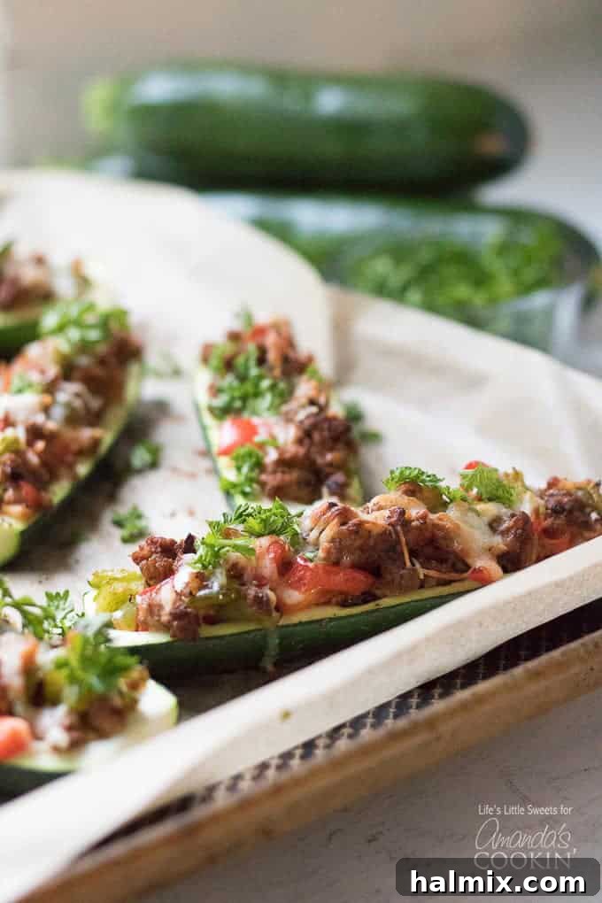 stuffed zucchini boats