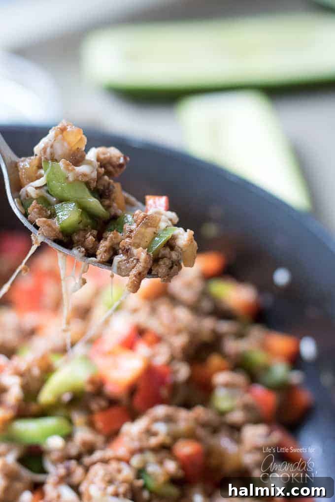 cheesy mixture for zucchini boats