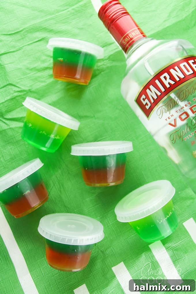 football jello shots