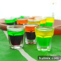 football team inspired jello shots