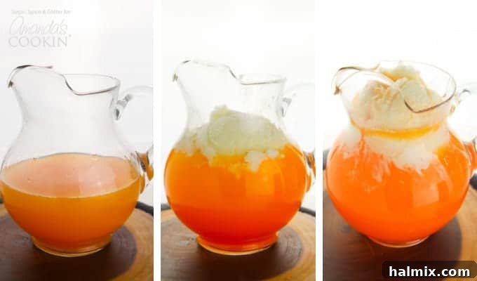 How to make candy corn punch steps How to make candy corn punch steps