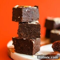 Three pieces of chocolate fudge