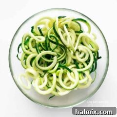 Spiralize Zucchini into Delicious Zoodles 2 A bowl of zucchini noodles