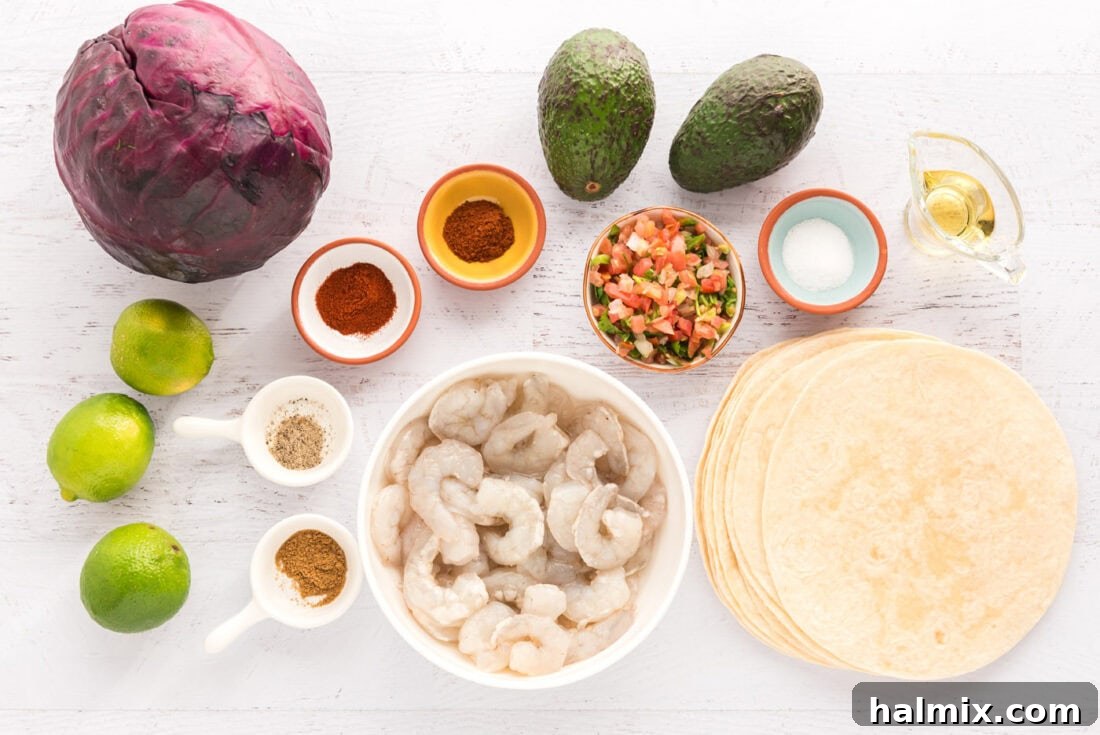 Coastal Shrimp Tacos 4 Ingredients for Shrimp Tacos