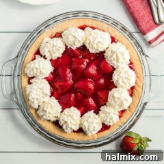 Overhead photo of Strawberry Pie
