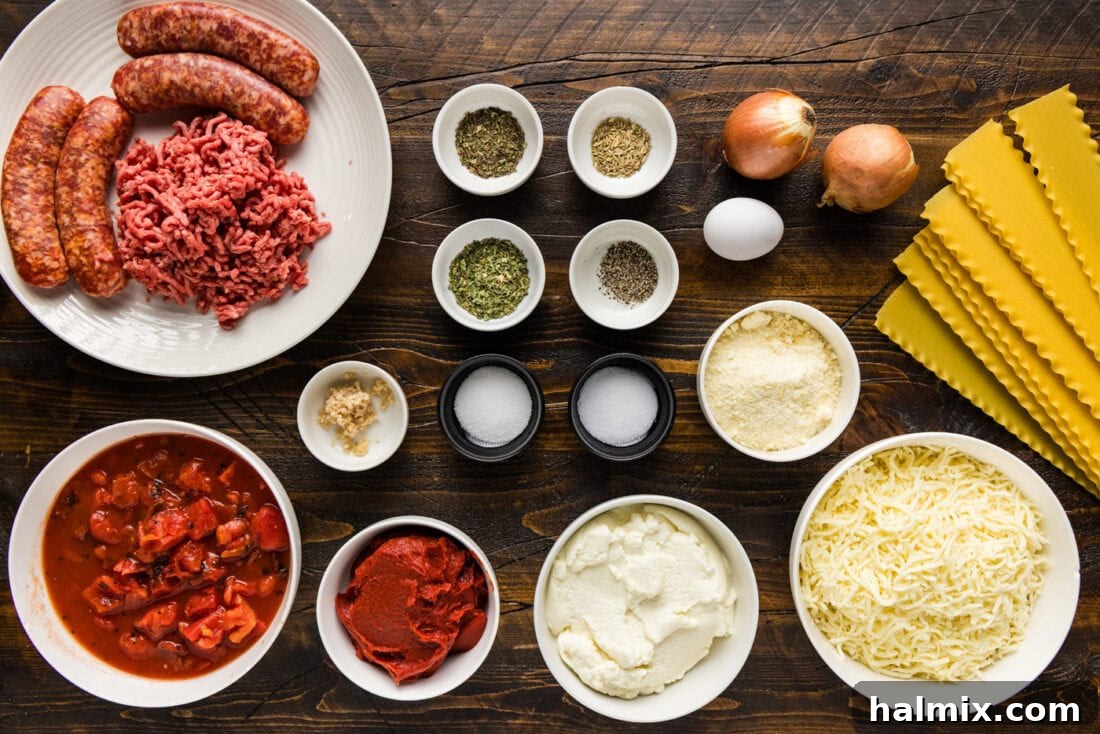 Classic Italian Lasagna 5 Ingredients for Italian Lasagna