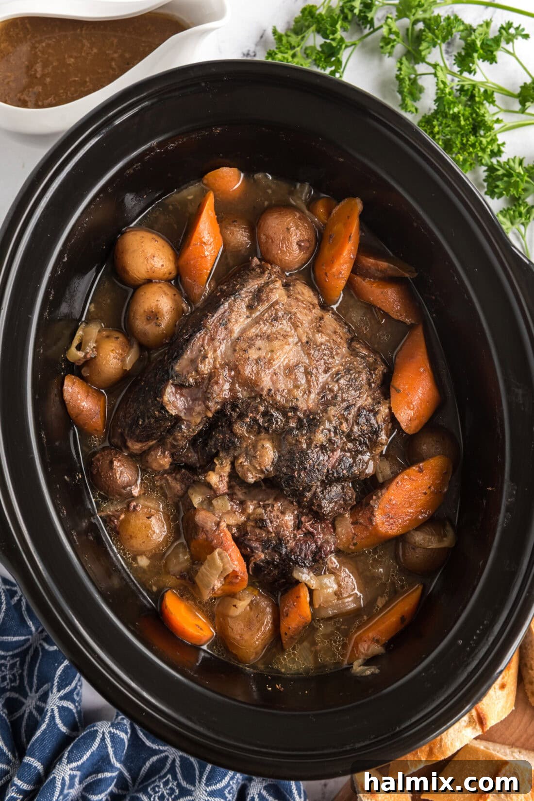 Perfect Slow Cooker Pot Roast 2 Crockpot Roast Beef in a crockpot