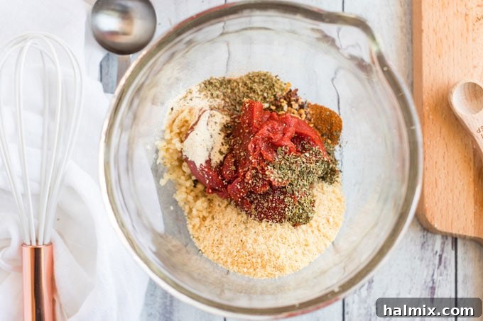 bowl with sauce ingredients