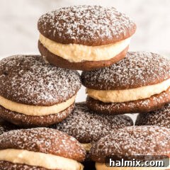 stacked pumpkin whoopie pies