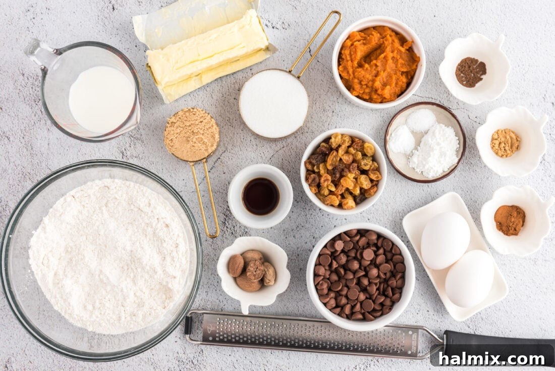 Harvest Pumpkin Chocolate Chip Muffins 4 ingredients for Chocolate Chip Pumpkin Muffins