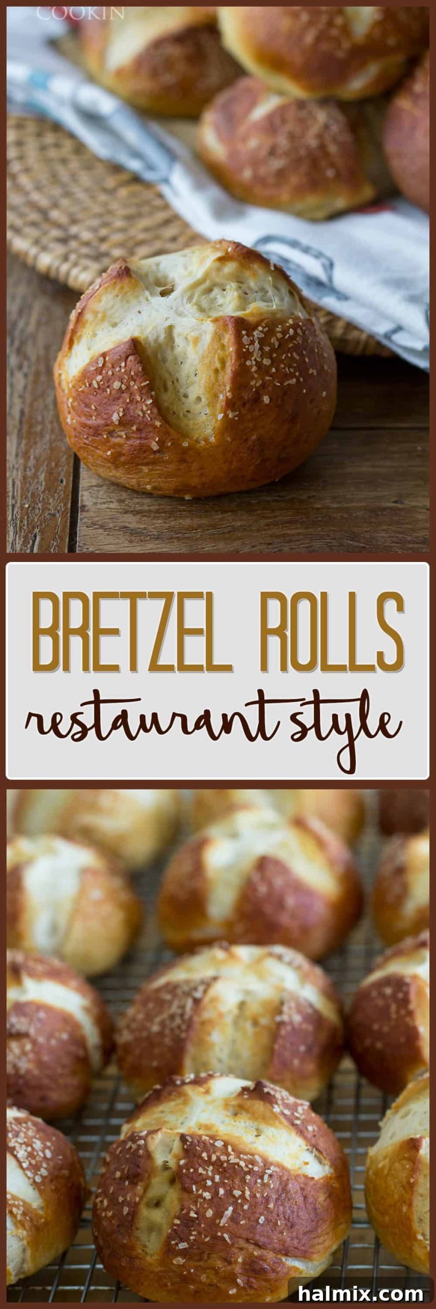 A beautiful photo of freshly baked bretzel rolls arranged for serving.