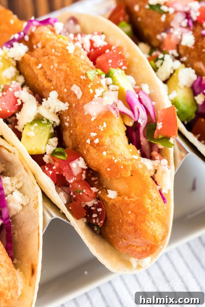 Baja Fish Bites 2 fried fish in a taco shell