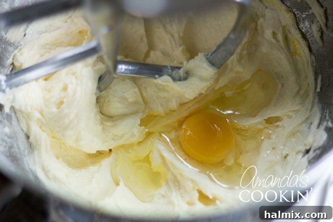eggs being added to cake mix