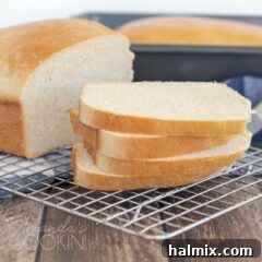 sliced white bread