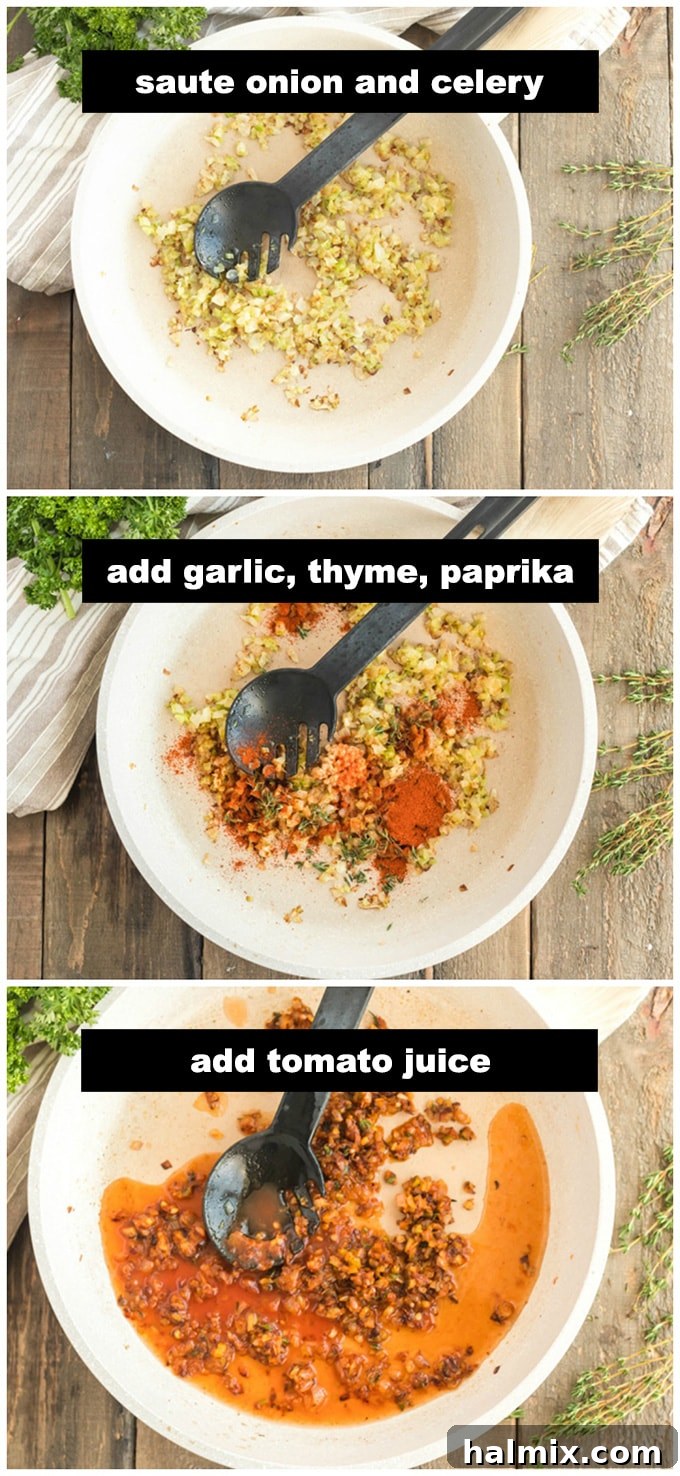 Celery and onion sautéing in a skillet, building the flavor base for meatloaf