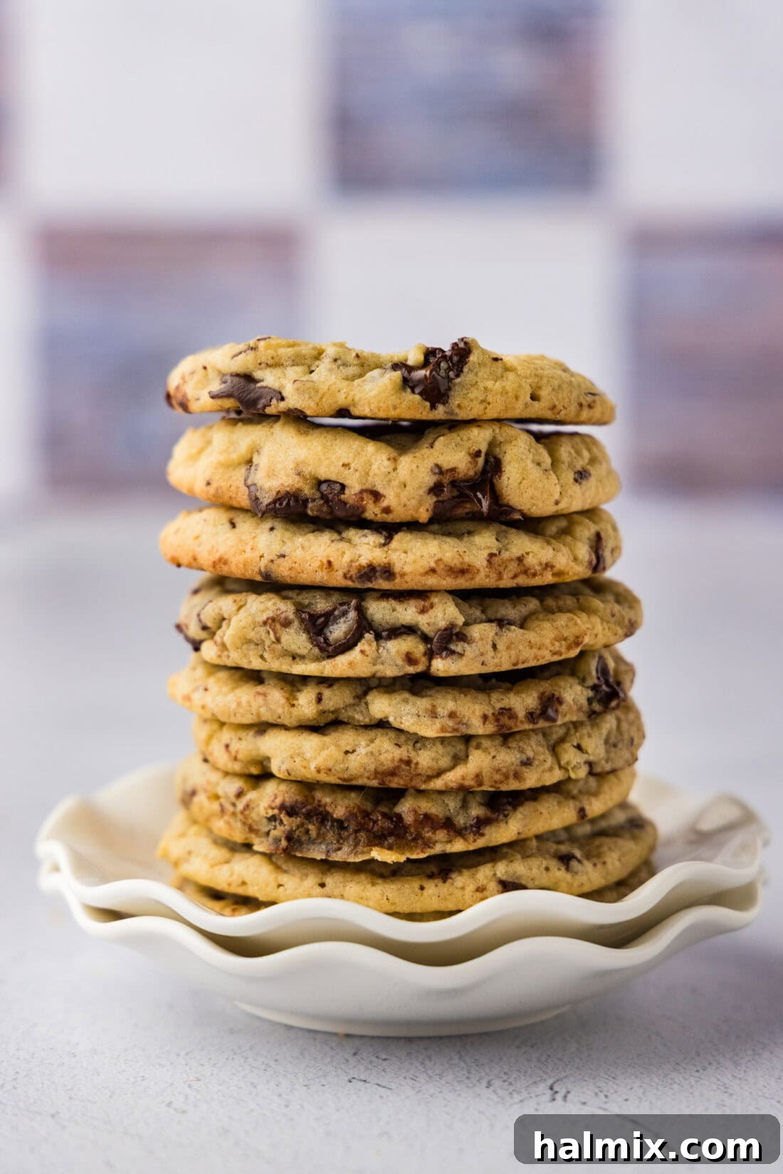 Stack of Buttermilk Chocolate Chip Cookies
