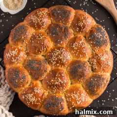 Partybrot on a wire rack