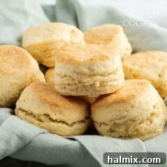 basket of homemade biscuits