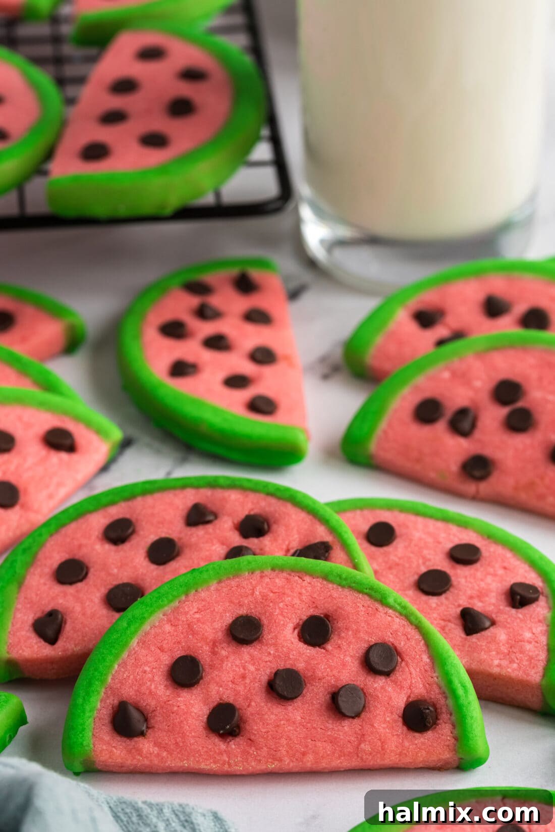 Close up photo of Watermelon Cookies