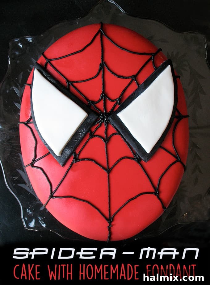 Spiderman Cake Power-Up: Homemade Marshmallow Fondant 2 How to make a Spiderman cake with homemade fondant