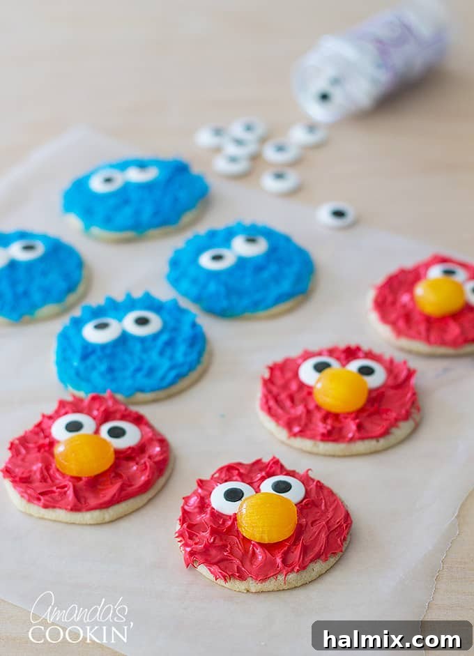 Spiderman Cake Power-Up: Homemade Marshmallow Fondant 11 Cookie monster and Elmo Cookies