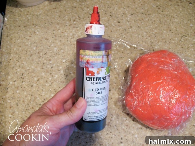 Spiderman Cake Power-Up: Homemade Marshmallow Fondant 5 red gel food coloring