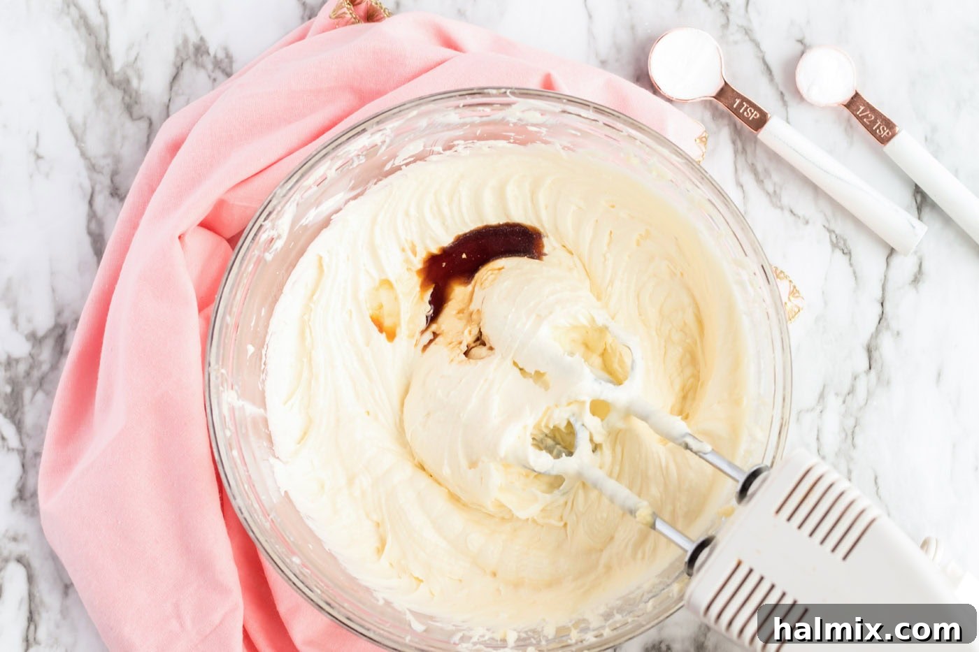 Frosted Sugar Cookie Bars: The Easiest Way to Indulge 6 Mixture after vanilla and almond extract are incorporated