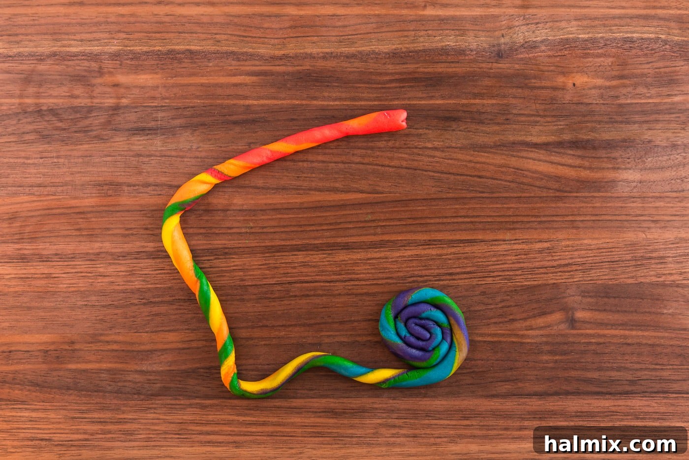 coiled snake cookie dough