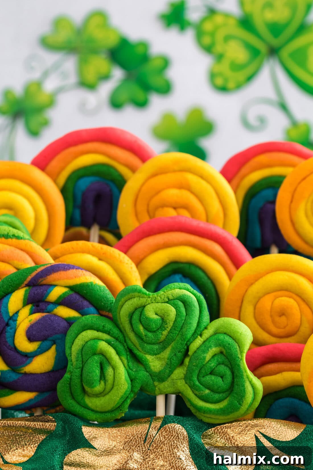 Close up photo of St. Patrick’s Day Cookies