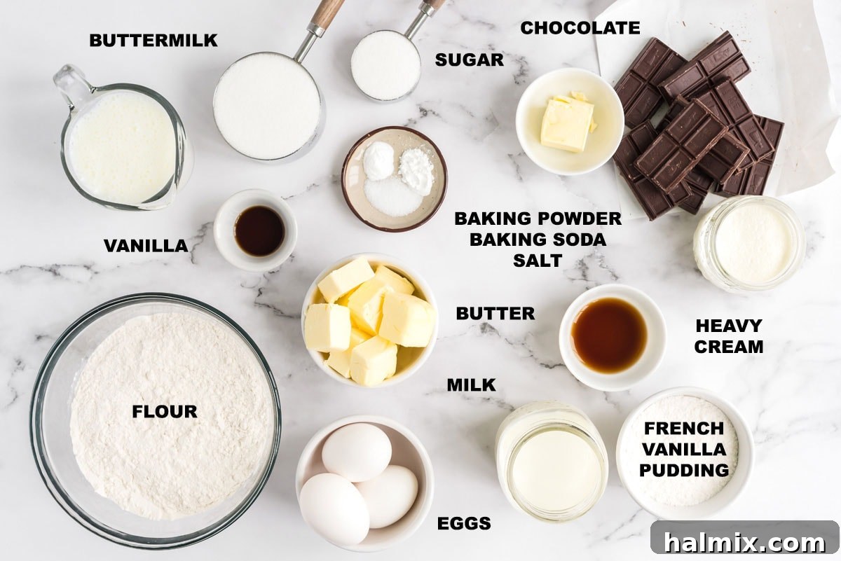 INGREDIENTS NEEDED FOR BOSTON CREAM CUPCAKES