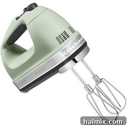 Gifts for the Gourmet Foodie 2 A close up of a powerful yet compact hand mixer, perfect for smaller baking tasks.