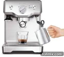 Gifts for the Gourmet Foodie 17 A high-end Breville Espresso Machine, ready to brew professional-quality coffee at home.