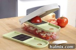 Gifts for the Gourmet Foodie 8 A compact Vidalia Chop Wizard, demonstrating its efficiency for dicing fruits and vegetables.