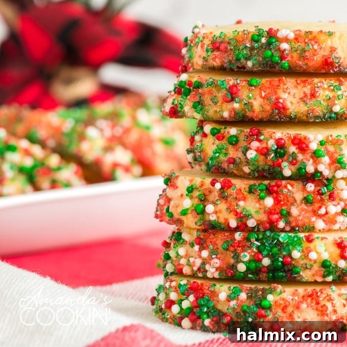 stack of decorated cookies