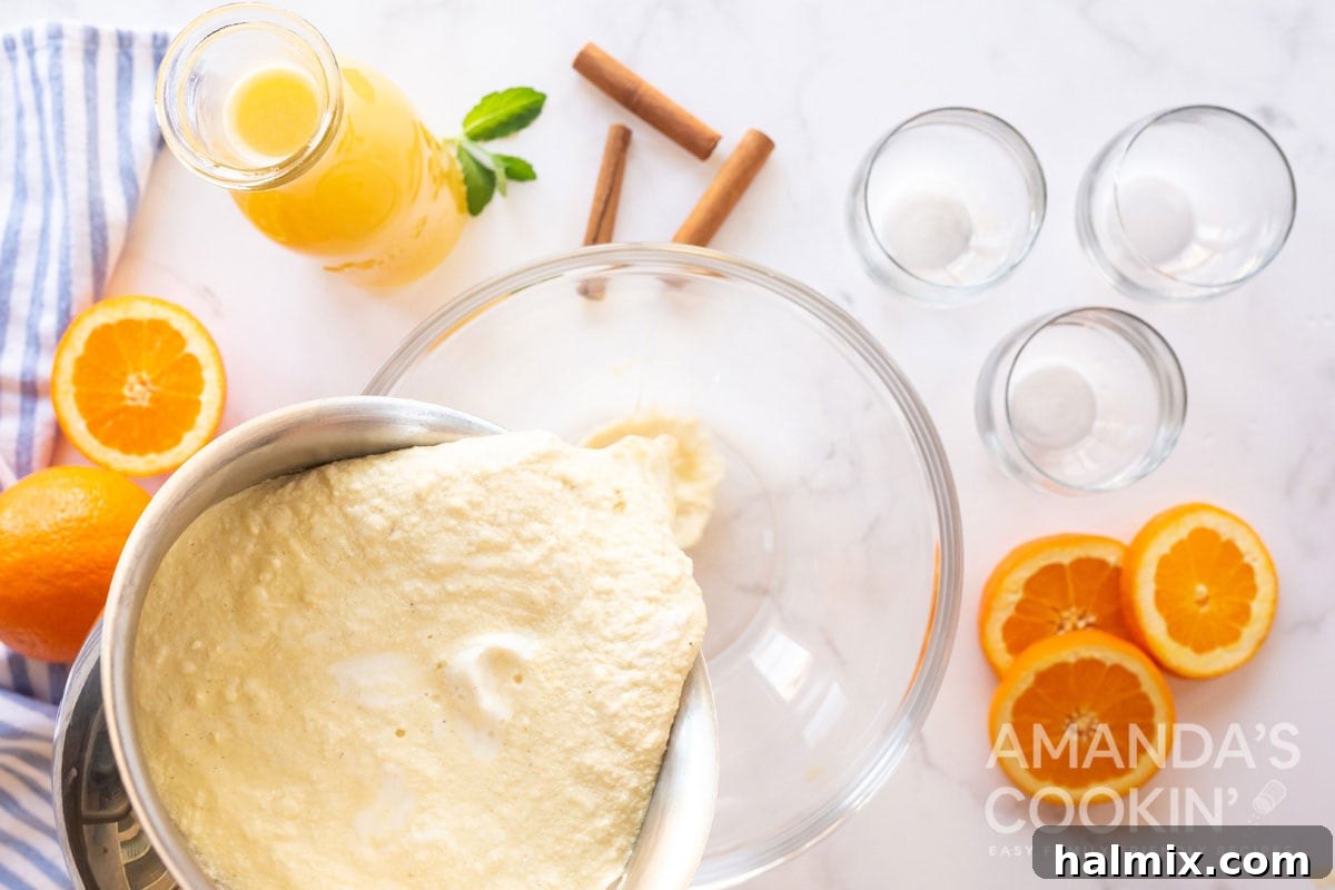 pouring punch into punch bowl