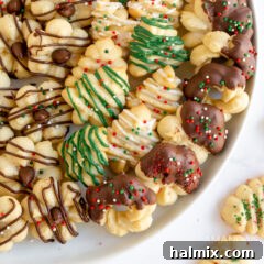 plate of spritz cookies