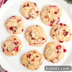 White Chocolate Cranberry Cookies