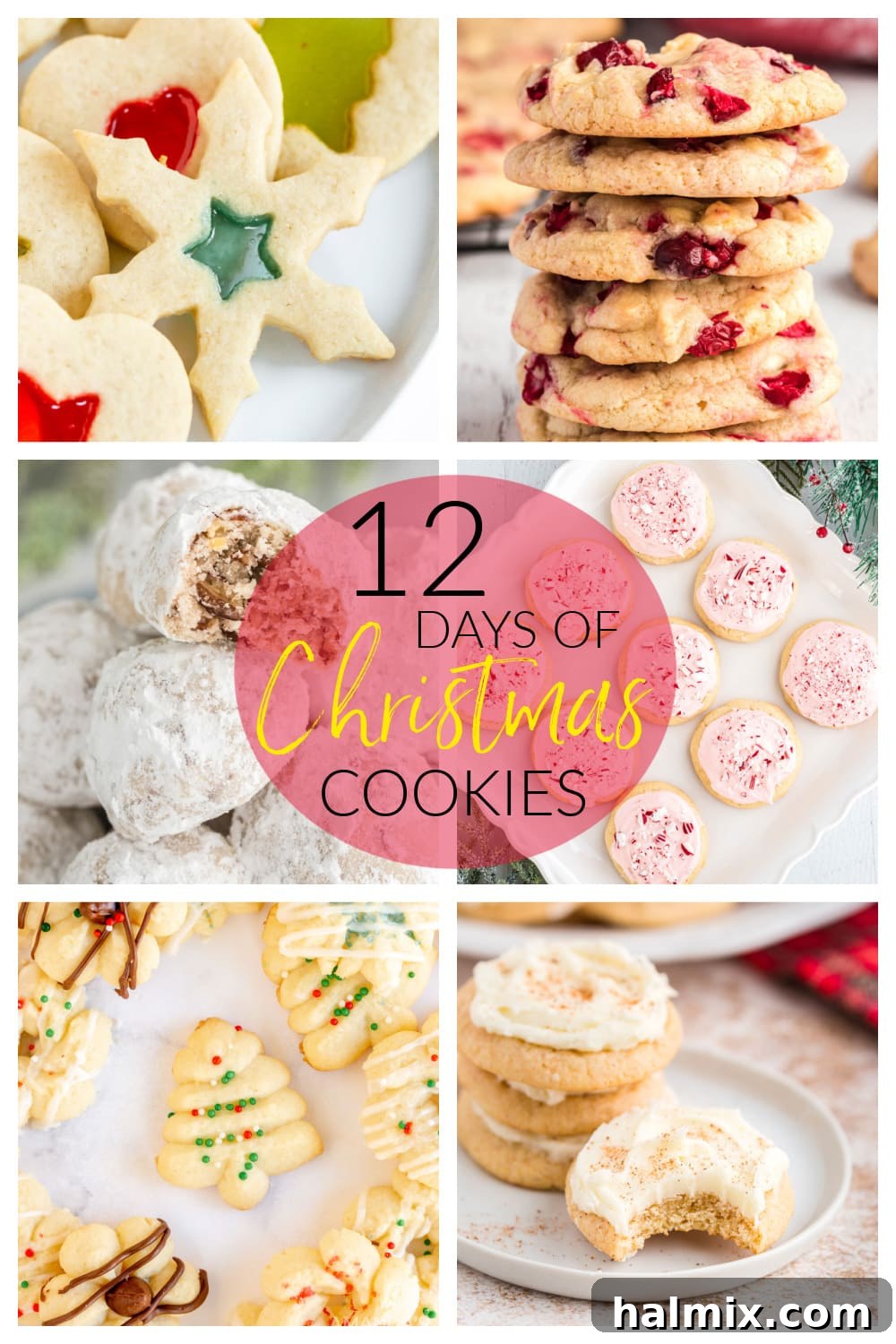 A festive close-up of a beautifully arranged assortment of Christmas cookies, sparkling with holiday cheer and ready for sharing. This vibrant image is perfect for inspiring holiday bakers.