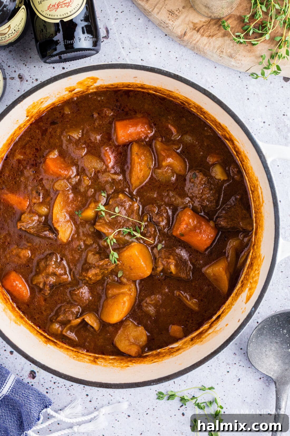 pot of irish beef stew