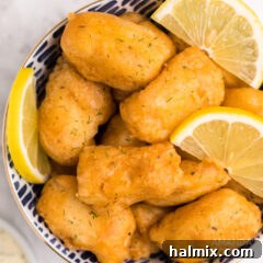 bowl of beer battered fish