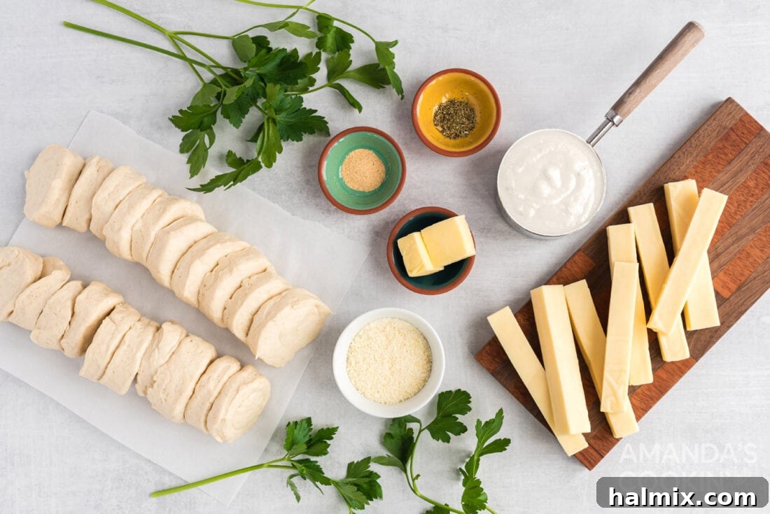 ingredients you need to make Easter bunny pull apart bread