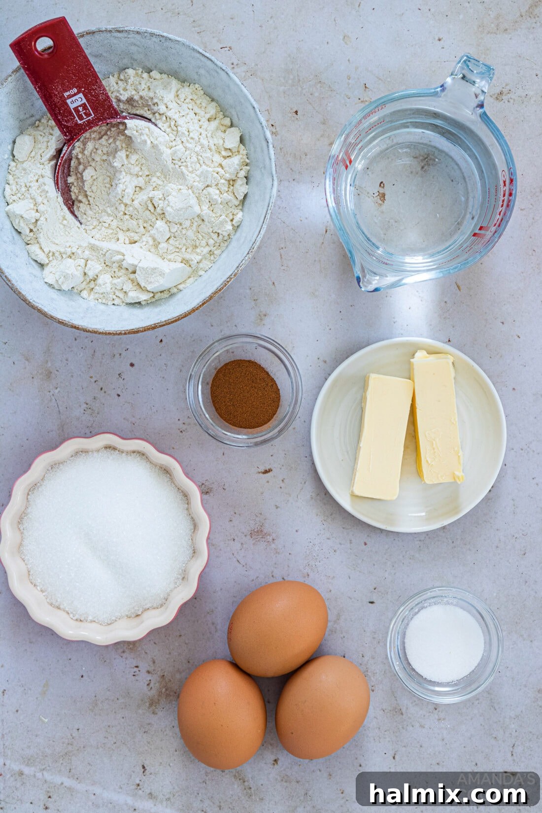 ingredients needed for Air Fryer Churros