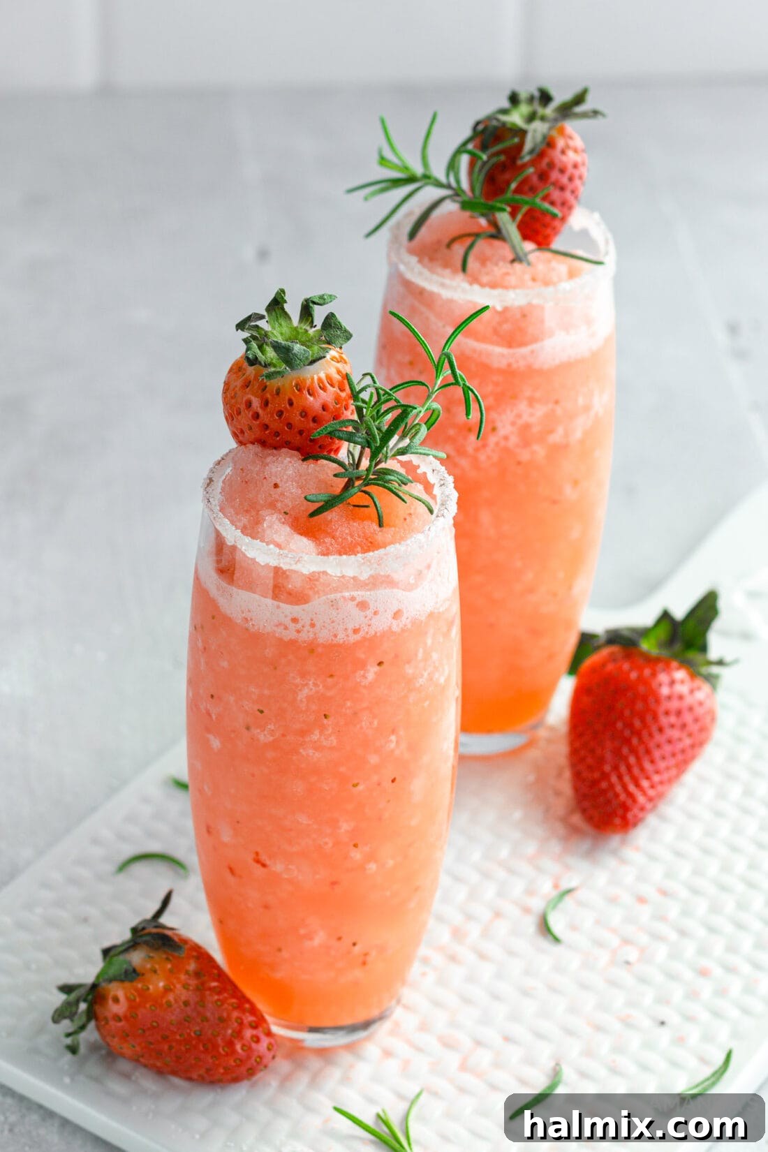Frozen Strawberry Salty Dog Cocktails