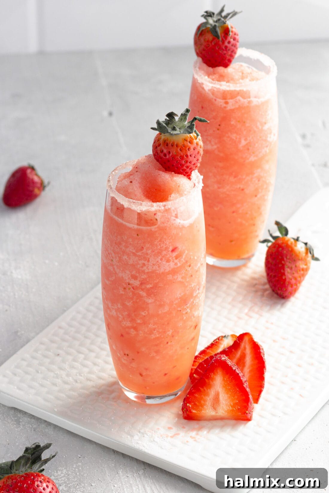 Frozen Strawberry Salty Dog Cocktails