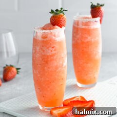 Frozen Strawberry Salty Dog Cocktails