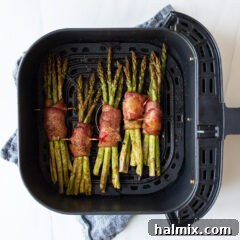 Air Fryer Bacon Wrapped Asparagus