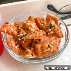 Keto cheese crackers in a bowl